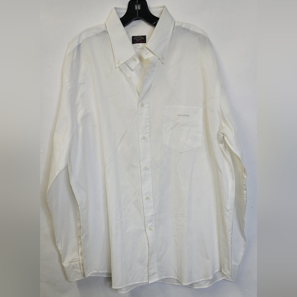 Paul & Shark Long-Sleeve white button down shirt
